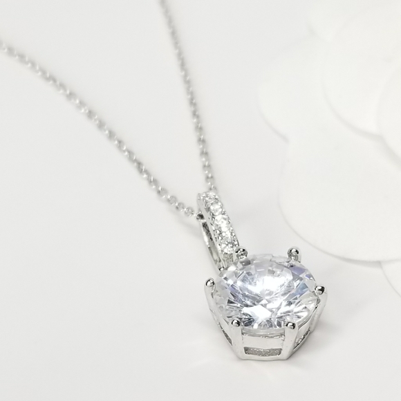 NEW Micro Pave CZ Diamond Necklace - Picture 8 of 10